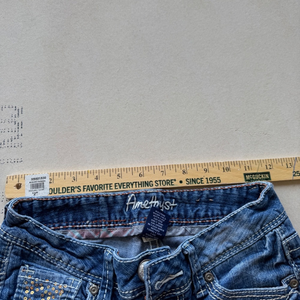 Y2K Amethyst Flare Low Rise Bootcut Jeans - Picture 5 of 5